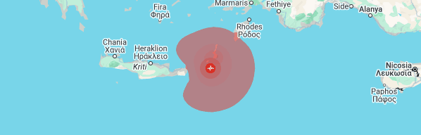 Magnitude 6.0 earthquake Affected countries: Türkiye, Egypt, Greece, and Libya
