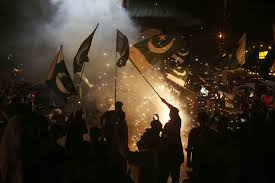 India-Pakistan ceasefire celebrations in Hyderabad. Photo: HUSNAIN A